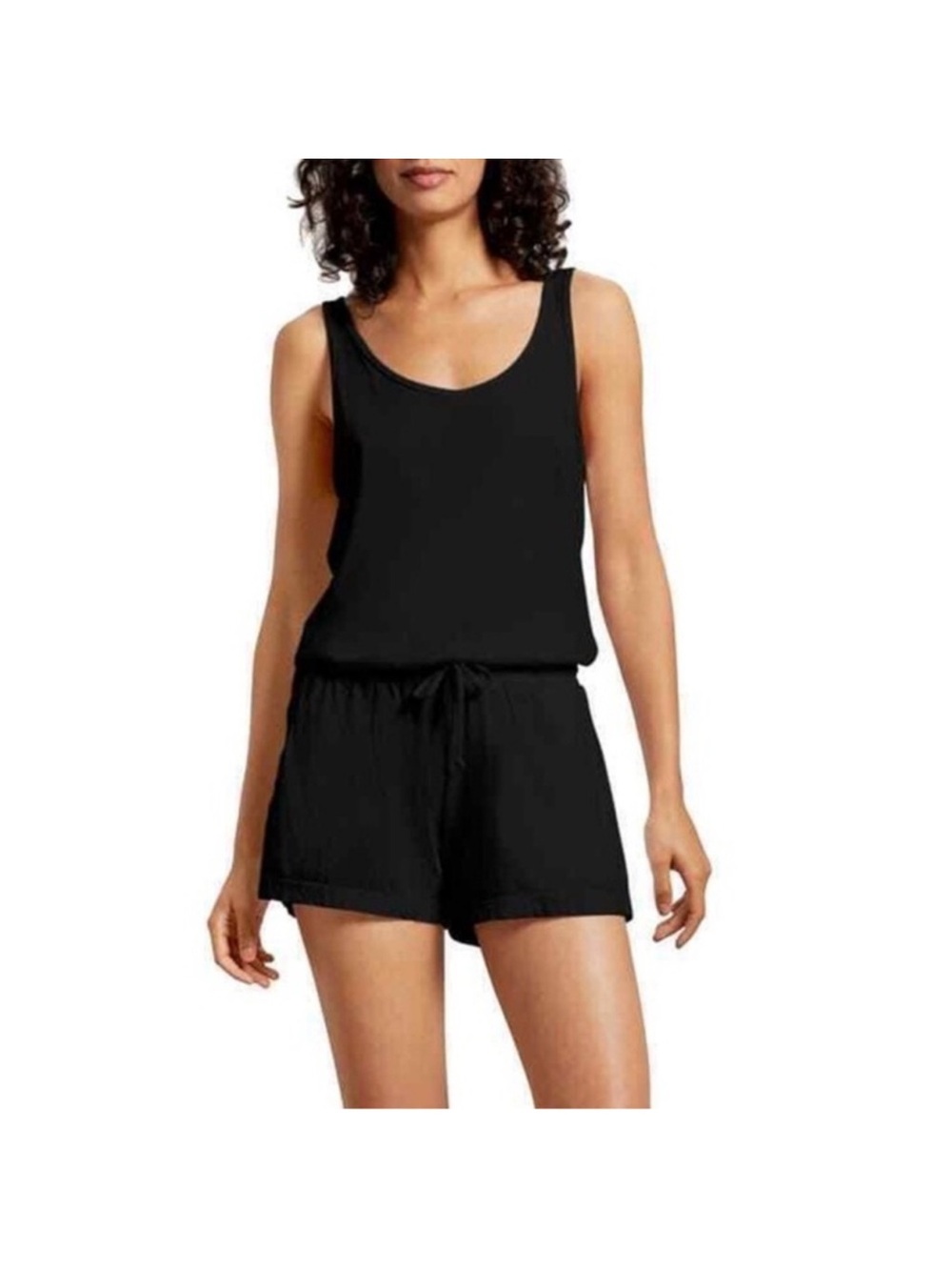 Michael Stars Black Sleeveless Tank Romper